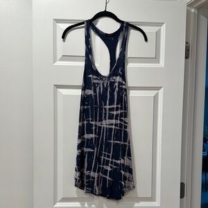 T Party Fashion Navy and White Tank Top